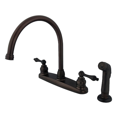 Kingston Brass Vintage 8" Centerset Kitchen Faucet, Oil Rubbed Bronze KB725ALSP